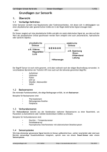 Grundlagen zur Sensorik - Carl-Engler