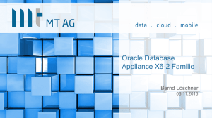 Oracle Database Appliance X6-2 Familie