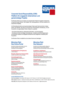 Corporate Social Responsibility (CSR): Plattform für engagierte