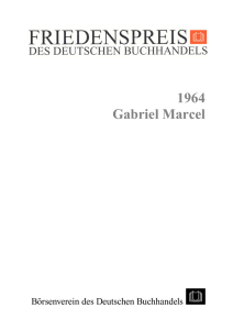 1964 Gabriel Marcel - Friedenspreis des Deutschen Buchhandels