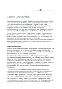 Soziale Ungleichheit