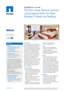 DEHAG Hotel Service sichert Leistungsportfolio für Best Western
