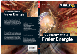 Neue Experimente mit Freier Energie