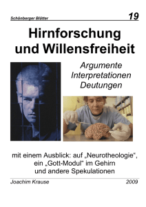 Hirnforschung und Willensfreiheit - Krause