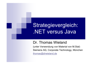 NET versus Java - CPP Entwicklung