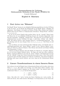 Zusammenfassung Matrizen