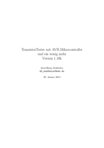 TransistorTester mit AVR-Mikrocontroller und ein