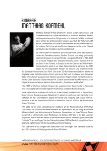 Biografie als PDF - Matthias Kofmehl