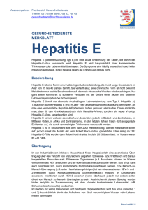Hepatitis E - Hochtaunuskreis