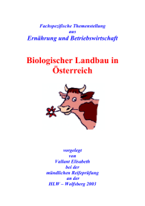 Biologischer Landbau in Österreich