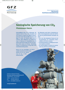 Unterirdische Speicherung von CO 2