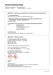 Sicherheitsdatenblatt