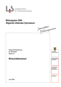 Wirtschaftskreislauf - Bildung stärkt Menschen