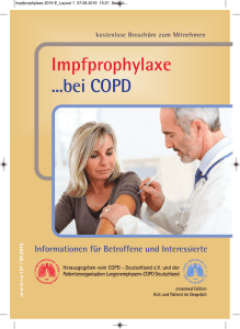 Impfprophylaxe - COPD