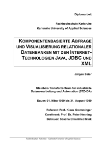 technologien java, jdbc und