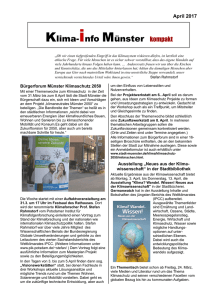 Klima-Info Münster März / April 2017