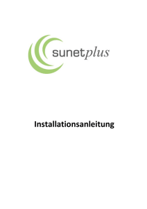 Installationsanleitung Sunetplus