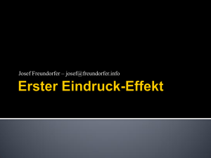 Erster Eindruck-Effekt