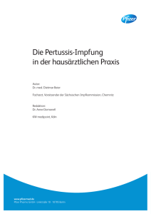 Die Pertussis-Impfung in der hausärztlichen Praxis