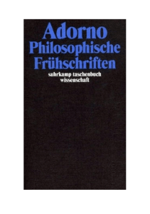 Band 1: Philosophische Frühschriften