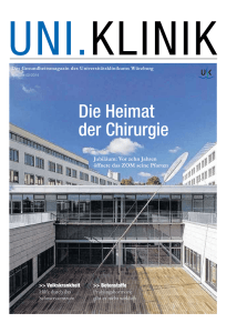Die Heimat der Chirurgie - Universitätsklinikum Würzburg