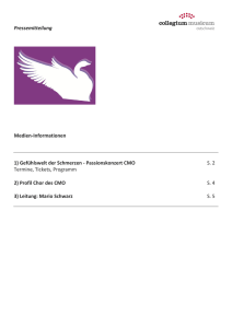 Passionskonzert, März 2016 - Collegium Musicum Ostschweiz