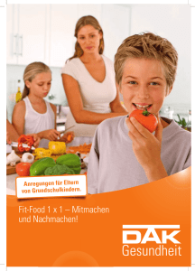 Fit-Food 1 x 1 – Mitmachen und Nachmachen!
