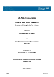 VO-A03: Freie Aufgabe Internet und World Wide Web