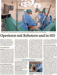 Operieren mit Robotern und in HD