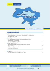 Ukraine-Analyse Nr. 82 - Länder