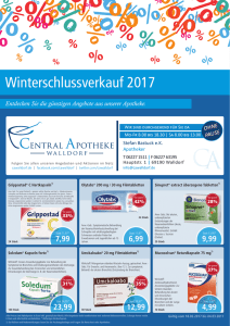 Winterschlussverkauf 2017 - Central Apotheke Walldorf