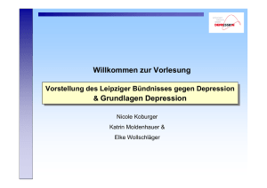 "Grundlagen Depression" an der Universität Leipzig vom 06.01.2012