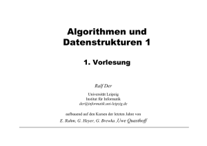 Algorithmen und Datenstrukturen 1