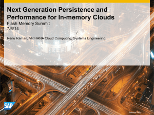 Next Generation Persistence and Performance for In