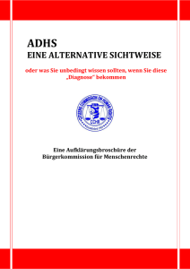 ADHS ein alternative Sichtweise