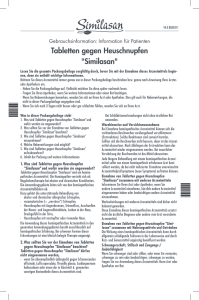 Tabletten gegen Heuschnupfen "Similasan"