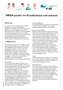 MRSA-positiv im Krankenhaus und zuhause