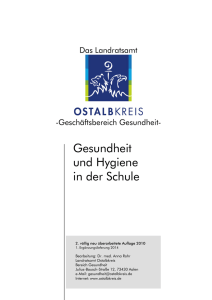 Gesundheit und Hygiene in der Schule