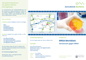 MRSA-Merkblatt - Zentralklinik Bad Berka