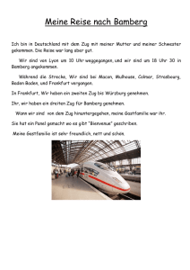 Meine Reise nach Bamberg