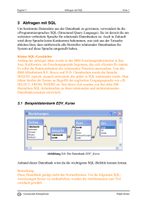 Abfragen in SQL