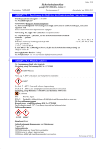 Sicherheitsdatenblatt