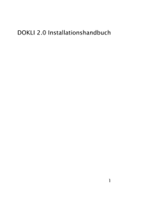 DOKLI 2.0 Installationshandbuch