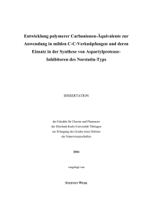 Entwicklung polymerer Carbanionen-Äquivalente zur Anwendung in