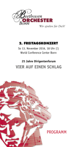 2. Freitagskonzert - Beethoven Orchester Bonn