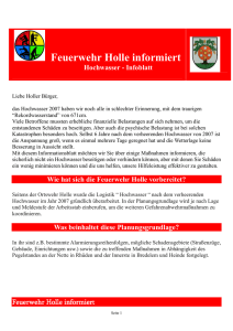 Hochwasser-Infoblatt - Gemeinde Nordstemmen