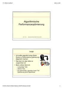 Algorithmische Performanceoptimierung
