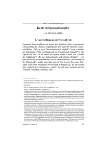 Kants Religionsphilosophie