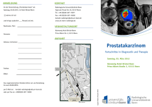 Prostatakarzinom - Radiologische Universitätsklinik Bonn
