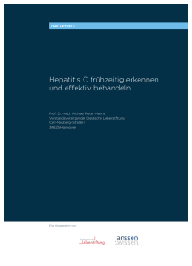 Hepatitis C fr&uuml;hzeitig erkennen und effektiv behandeln
